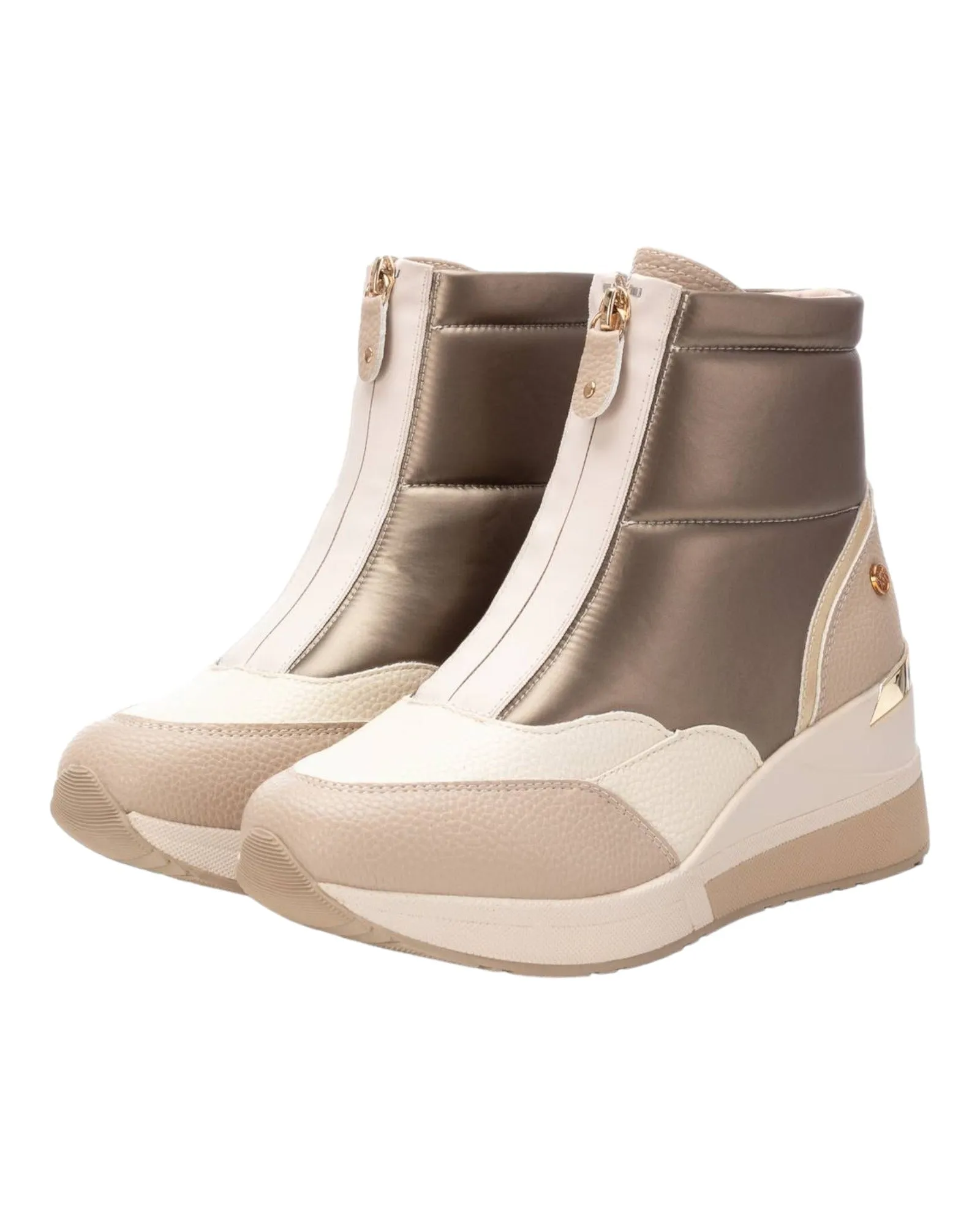 XTI Women's Beige Ankle Boots 141926