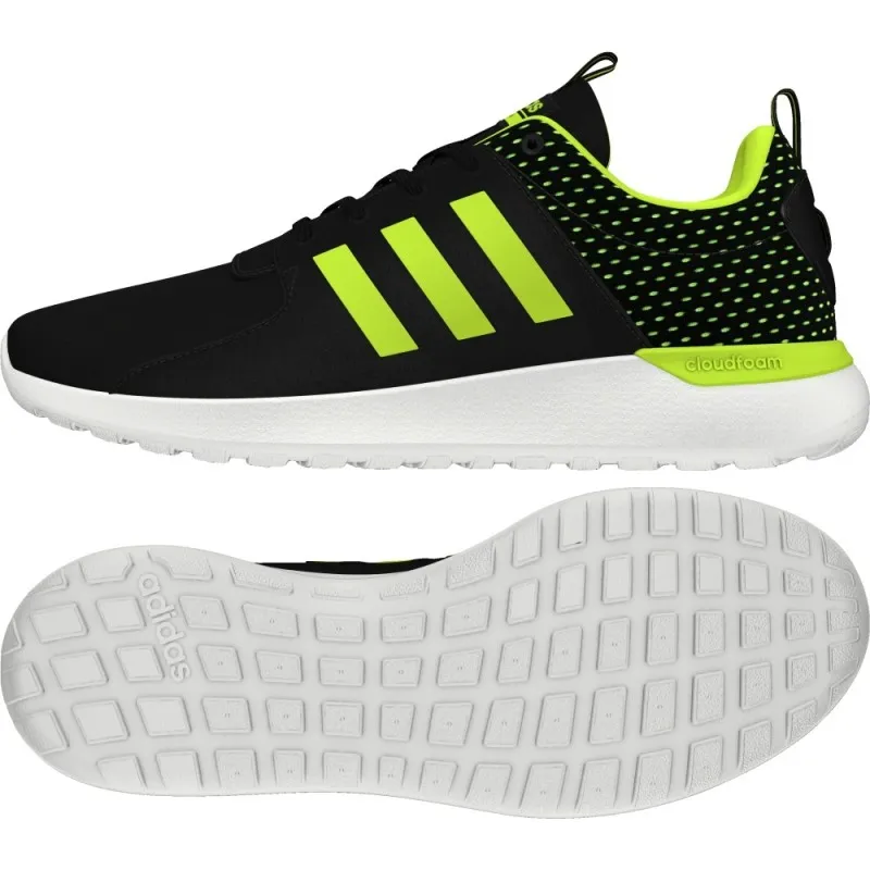 Zapatillas Adidas CF Racer Lite negro amarillo fluo