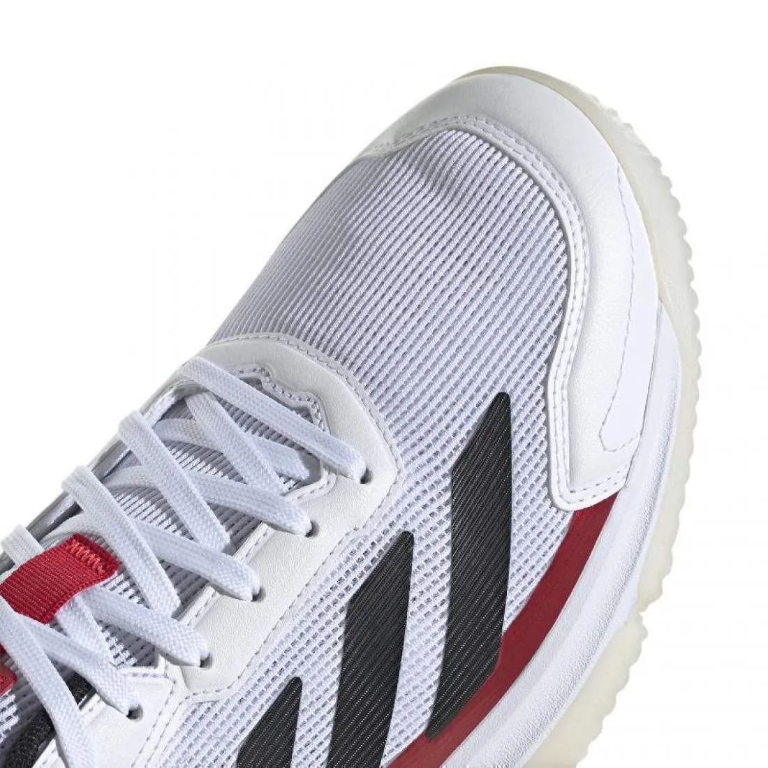 Zapatillas Adidas Courtquick Padel Blanco Negro Rojo | Adidas