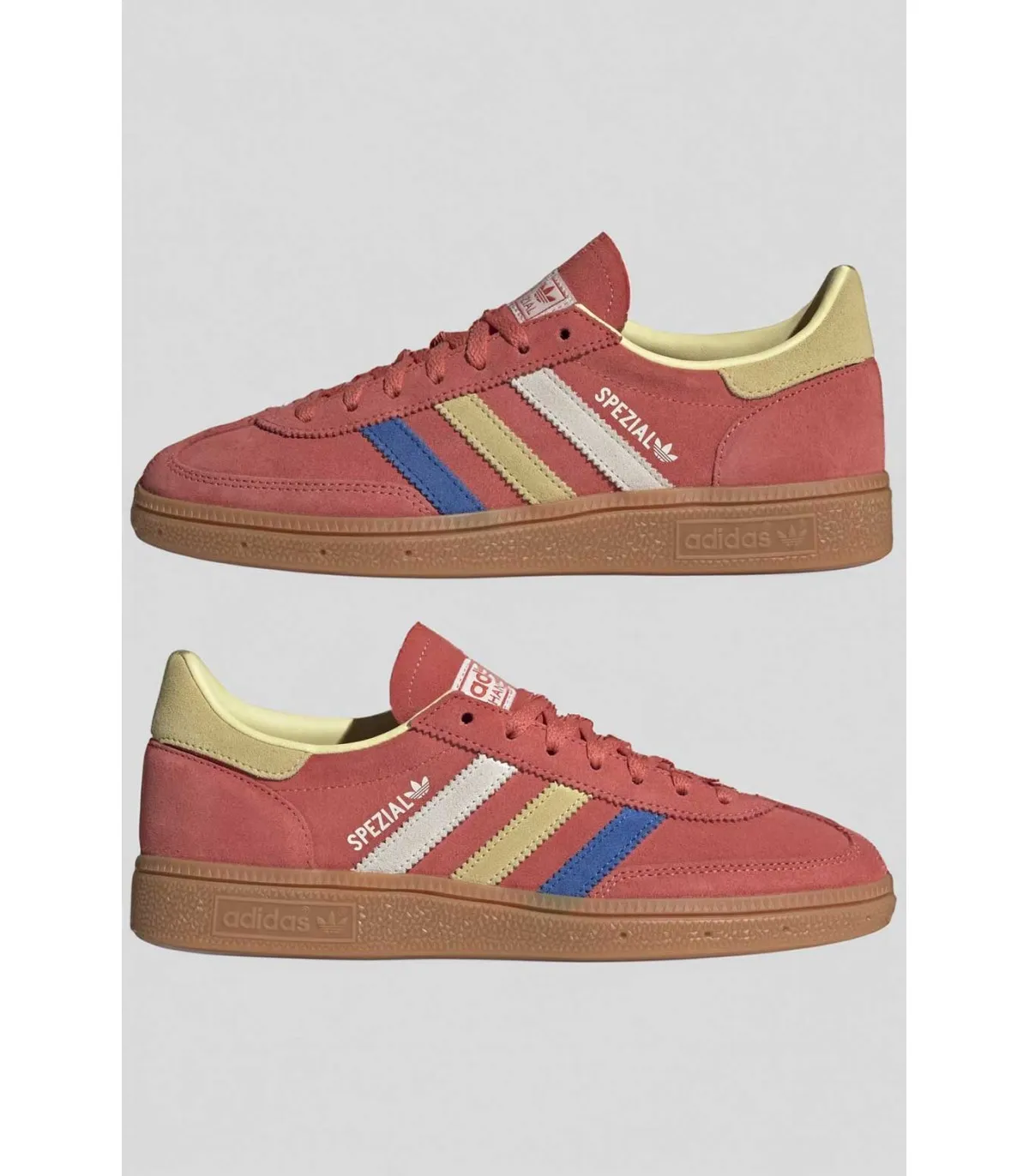 Adidas Handball Spezial Pink and Yellow Sneakers