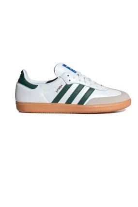 Adidas Samba OG White and Green Sneakers