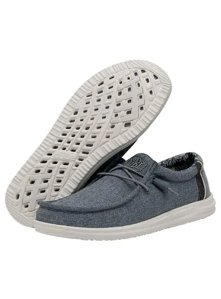 Men's Hey Dude Wally H2O Gray Sneakers