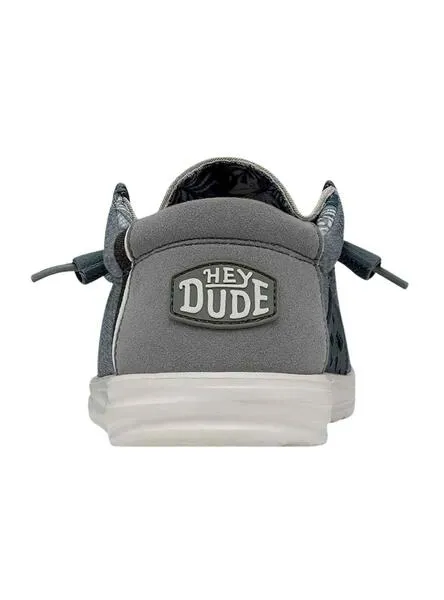 Men's Hey Dude Wally H2O Gray Sneakers