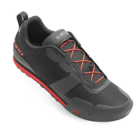 Zapato GIRO Montaa TRACKER FASTLACE Hombre Agujetas CordLock Negro/Rojo Talla:43