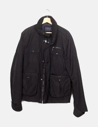 Zara Black Nylon Jacket
