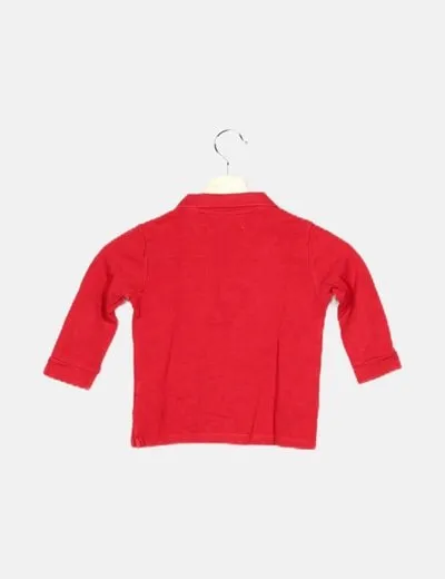 Red Basic Zara Polo