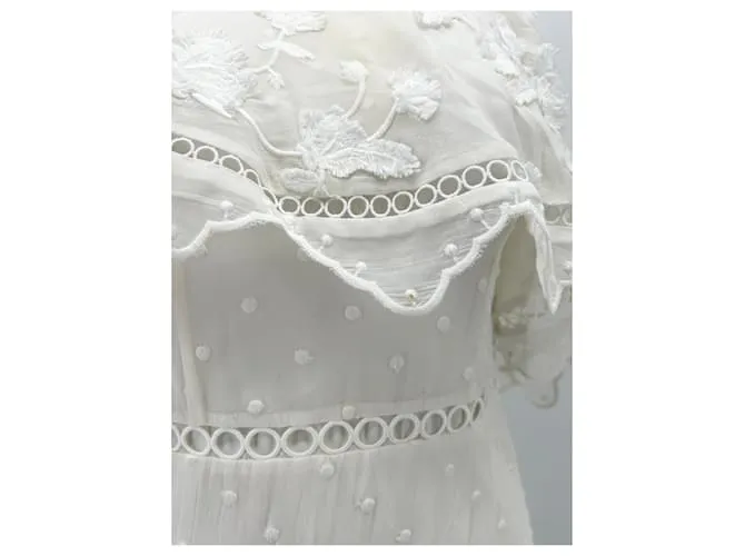 ZIMMERMANN Vestidos T.0-5 1 Seda Blanco 